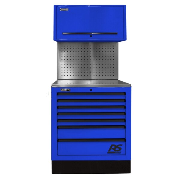 Homak 36in CTS Set with Toolboard Back Splash - Blue BLCTS36002 - main